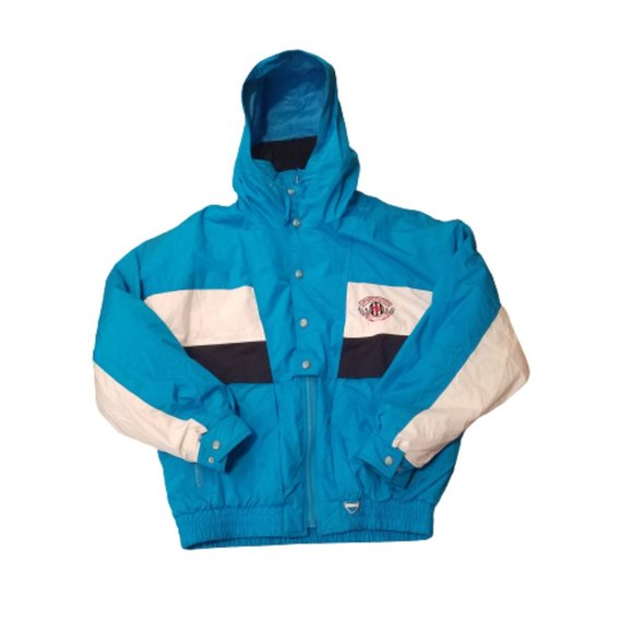 Vintage 90s Tyrolia Sport D'Hiver Ski / Snowboard Jacket | Blue / White / Black - Picture 2 of 9